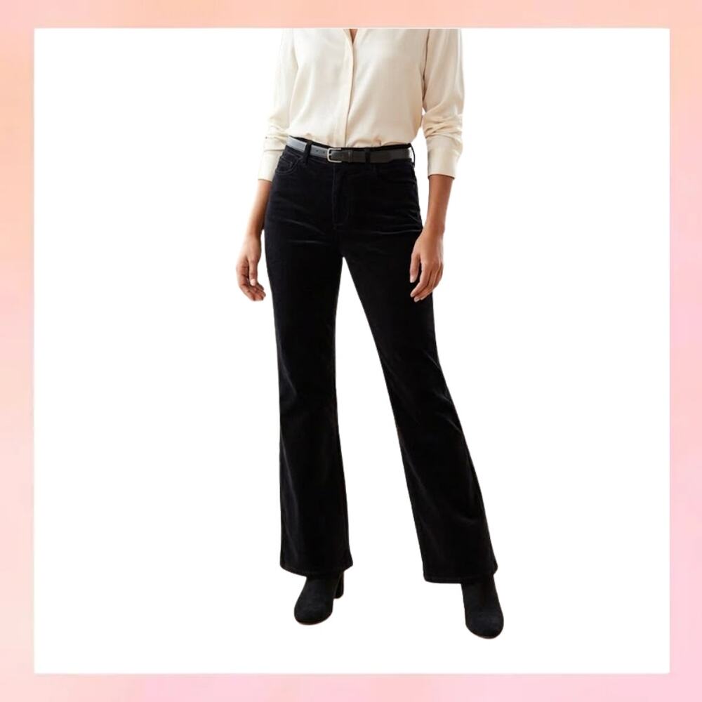 Loft NWT Black High Rise Slim  Pants 26